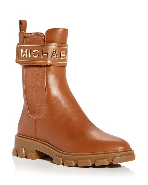 michael kors chelsea boots sofie|brown waterproof Michael Kors boots.